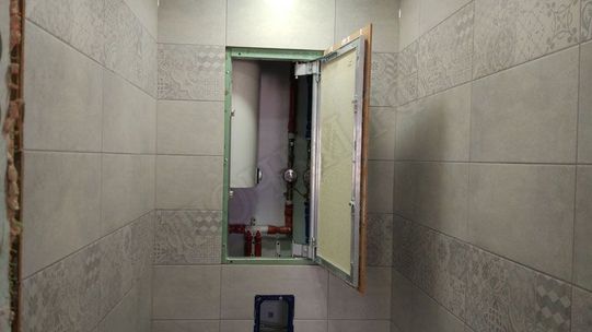 Люк под плитку Нажимной Секрет-Лайт 2 створки 750*450 Люк под плитку Нажимной Секрет-Лайт 2 створки 750*450