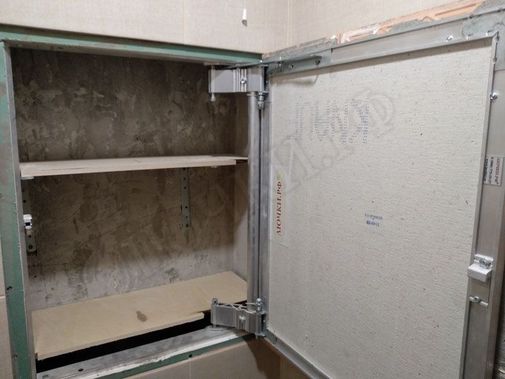 Люк под плитку Нажимной Секрет-Лайт 2 створки 750*450 Люк под плитку Нажимной Секрет-Лайт 2 створки 750*450