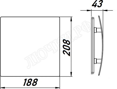 Вытяжной вентилятор Awenta System+, Turbo, 125, KWT125CTR, PEDM125, Под покраску, пластик Вытяжной вентилятор Awenta System+, Turbo, 125, KWT125CTR, PEDM125, Под покраску, пластик